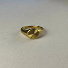 Surya - Sunburst Signet Ring - 18k Gold PVD