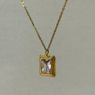 Shobha - CZ Necklace - 18k Gold PVD