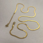 Dhara - Herringbone Necklace - 18k Gold PVD