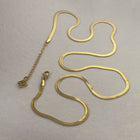 Dhara - Herringbone Necklace - 18k Gold PVD