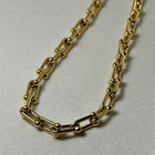 Ekta - Horseshoe Chain Necklace - 18k Gold PVD