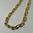 Ekta - Horseshoe Chain Necklace - 18k Gold PVD