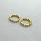 Kundala - CZ Dainty Huggies Earrings - 18k Gold PVD