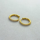 Kundala - CZ Dainty Huggies Earrings - 18k Gold PVD