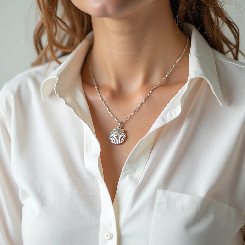 Shell Charm Necklaces - Shell Charm Necklaces Coastal Jewelry for Everyday Style