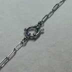 Milan - Paperclip Charm Bracelet - Stainless Steel Silver
