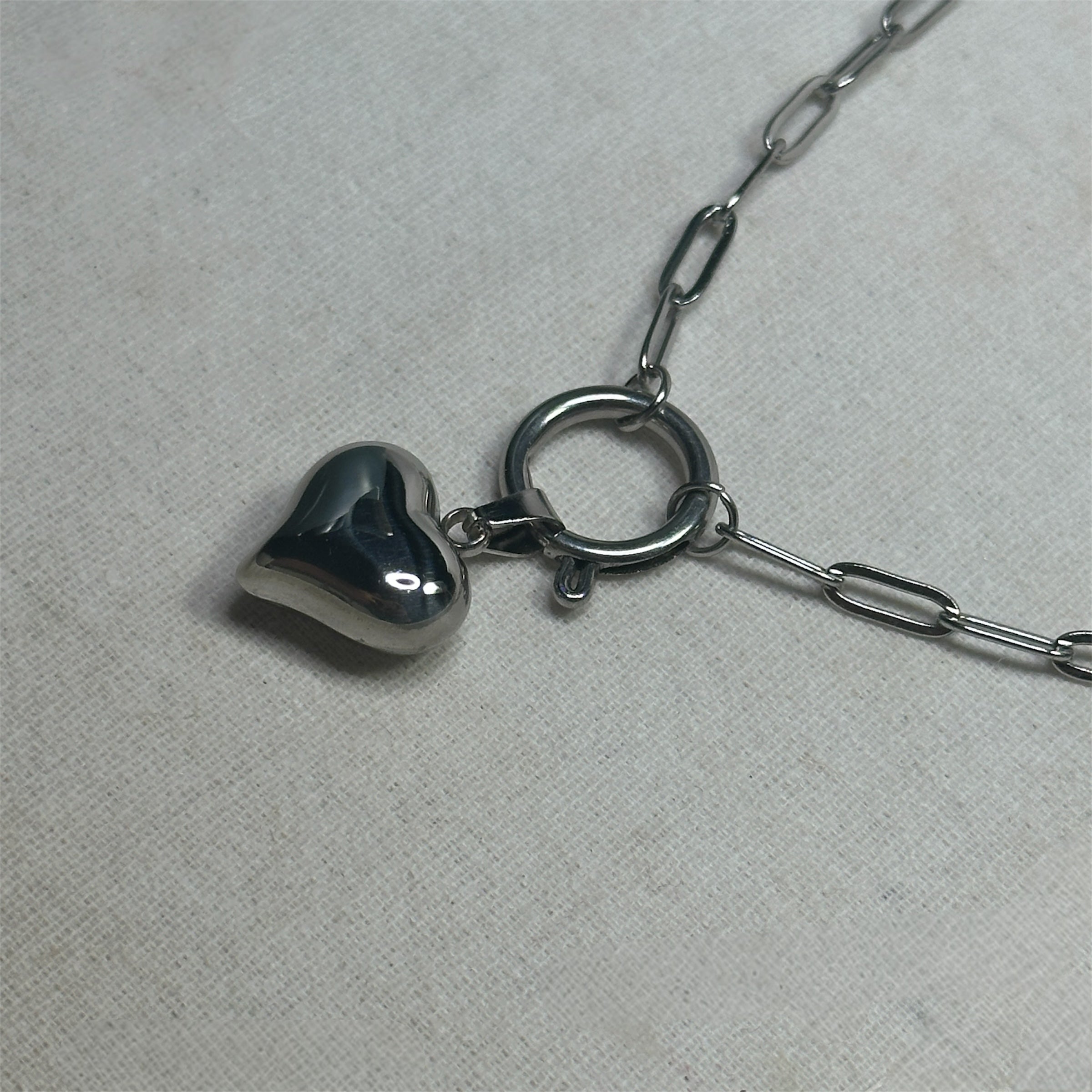 Milan - Charm Necklace - Stainless Steel Silver