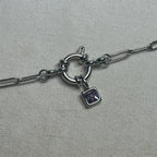 Milan - Paperclip Charm Bracelet - Stainless Steel Silver