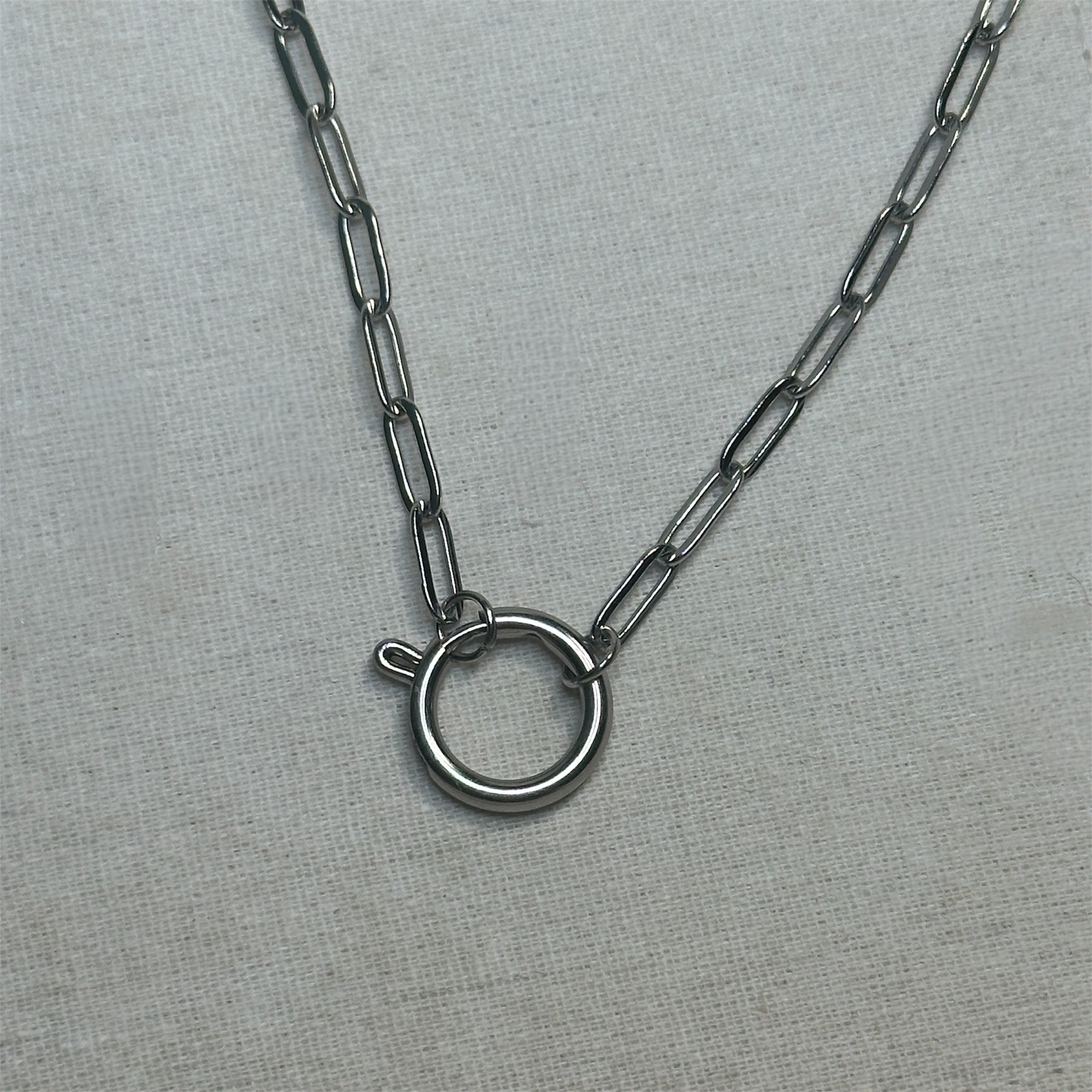 Milan - Charm Necklace - Stainless Steel Silver