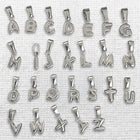 Naam - Dainty Initial Pendants - Stainless Steel Silver