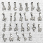 Naam - Dainty Initial Pendants - Stainless Steel Silver