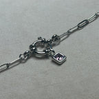Milan - Paperclip Charm Bracelet - Stainless Steel Silver