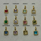 (Copy) Ratna - Birthstone Charms for Bracelet & Necklace - 18k Gold PVD -  - LUMENAURA