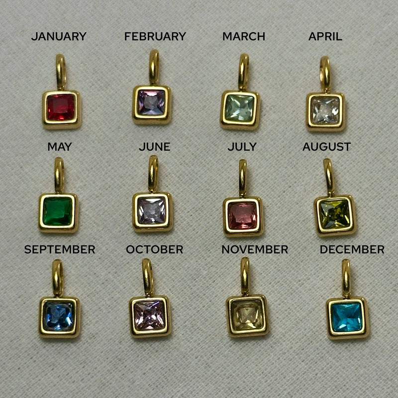 (Copy) Ratna - Birthstone Charms for Bracelet & Necklace - 18k Gold PVD -  - LUMENAURA