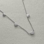 Jiya - Dainty Hearts Bracelet - Stainless Steel Silver