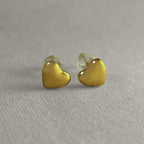 Jiya - Dainty Hearts Earrings - 18k Gold PVD