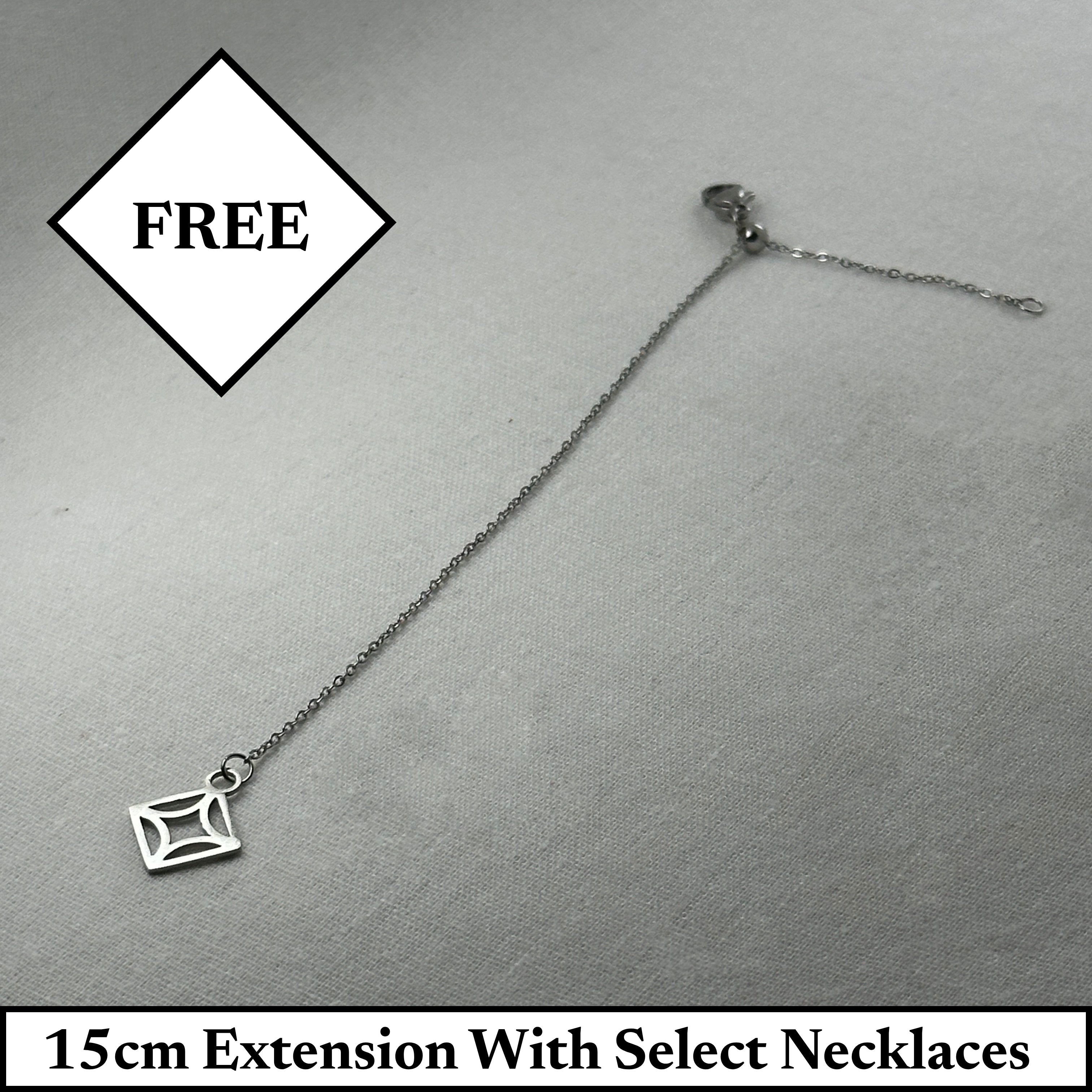 Indra - Rainbow Natural Stone Necklace - Silver