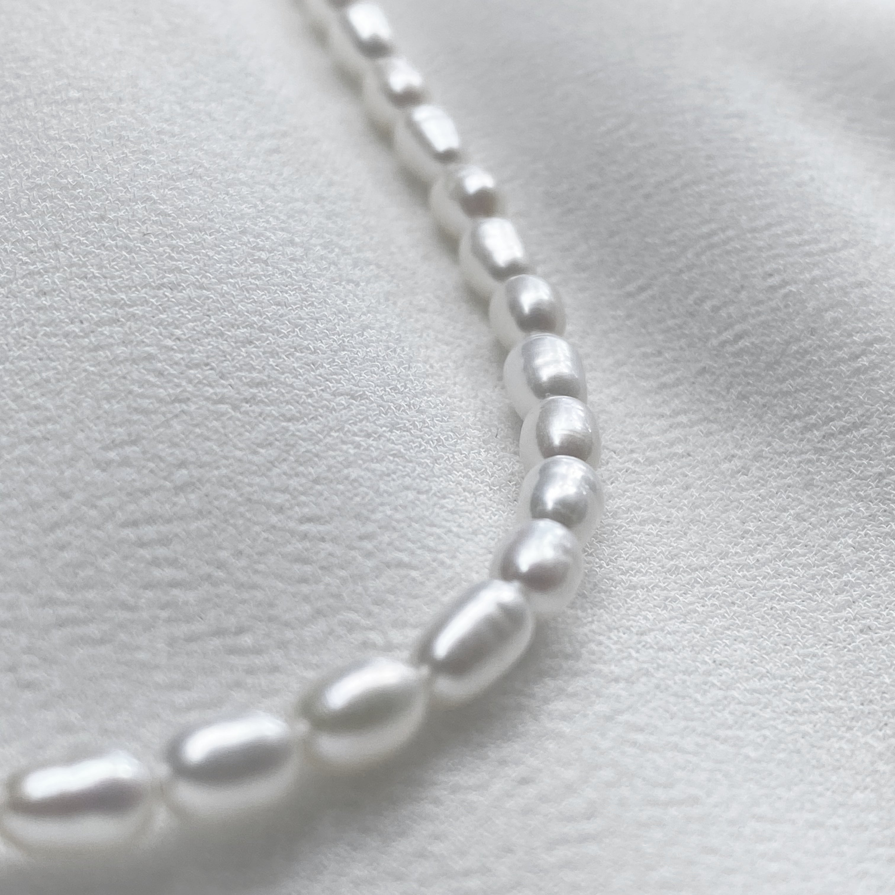 Moti - Freshwater Pearl Necklace - Stainless Steel Silver