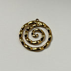 Samsara - Swirl Pendant - 18k Gold PVD