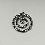 Samsara - Swirl Pendant - Stainless Steel Silver