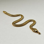 Saap - Snake Pendant - 18k Gold PVD