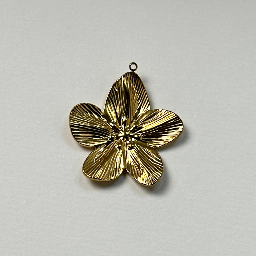 Phool - Flower Pendant - 18k Gold PVD