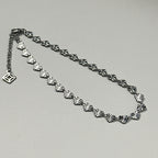 Payal - Starry Heart Anklet - Stainless Steel Silver