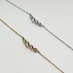 Jugnu - Cubic Zirconia Bracelet - Stainless Steel Silver