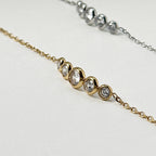 Jugnu - Cubic Zirconia Bracelet - Stainless Steel Silver