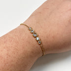 Jugnu - Cubic Zirconia Bracelet - 18k Gold PVD