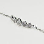 Jugnu - Cubic Zirconia Bracelet - Stainless Steel Silver