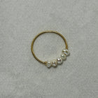 Neerja - Freshwater Pearl Ring - 18k Gold PVD