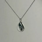 Jaan - "I AM LOVED" Reversible Necklace - Stainless Steel Silver -  - LUMENAURA