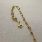 Holi - Colourful Choker Necklace - 18k Gold PVD -  - LUMENAURA