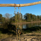Holi - Colourful Choker Necklace - 18k Gold PVD -  - LUMENAURA