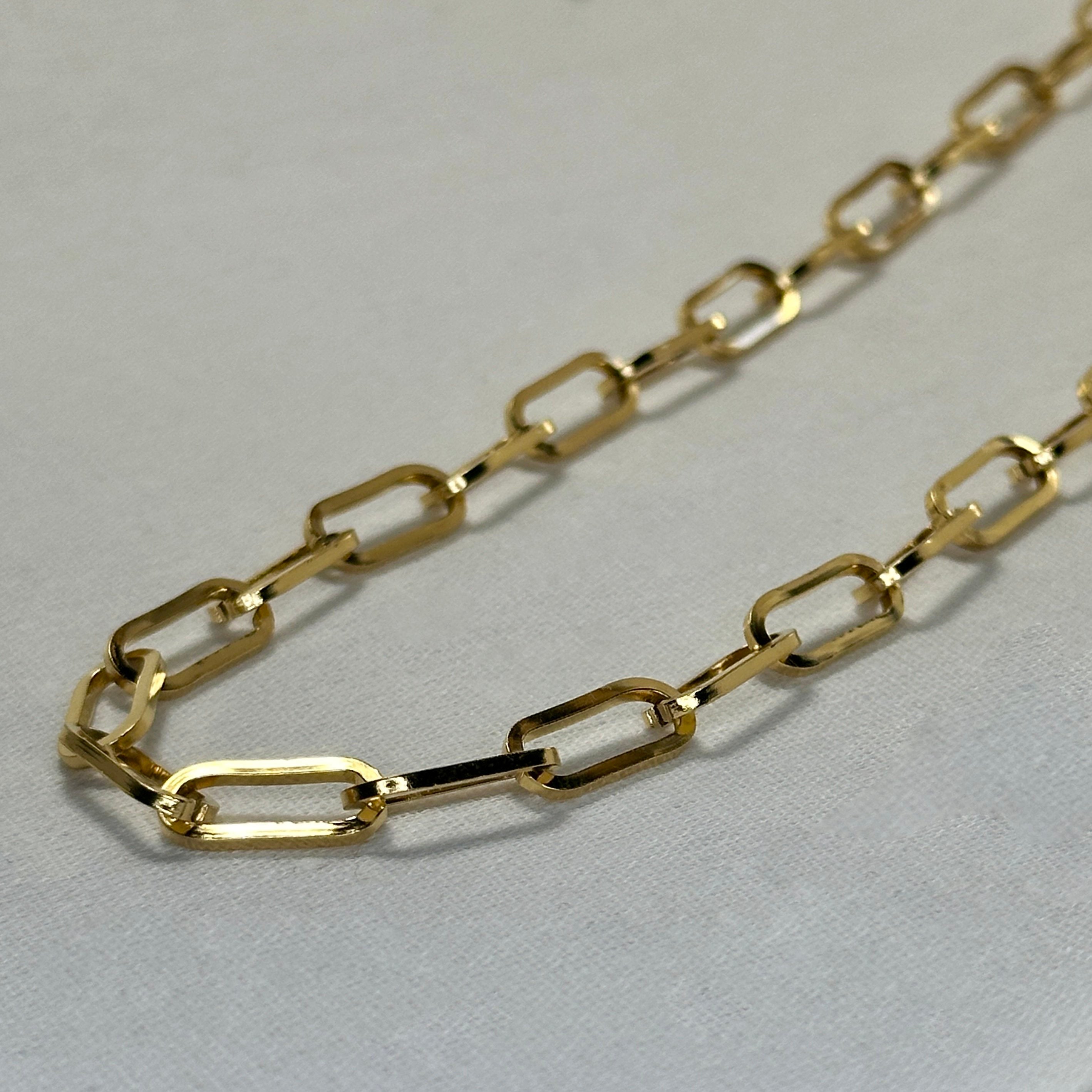 Milan - Paperclip Chain Necklace - 18k Gold PVD - LUMENAURA  LUMENAURA