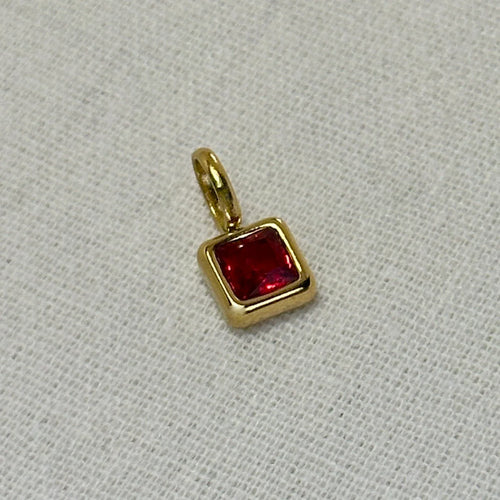 Ratna - Birthstone Charms for Bracelet & Necklace - 18k Gold PVD -  - LUMENAURA