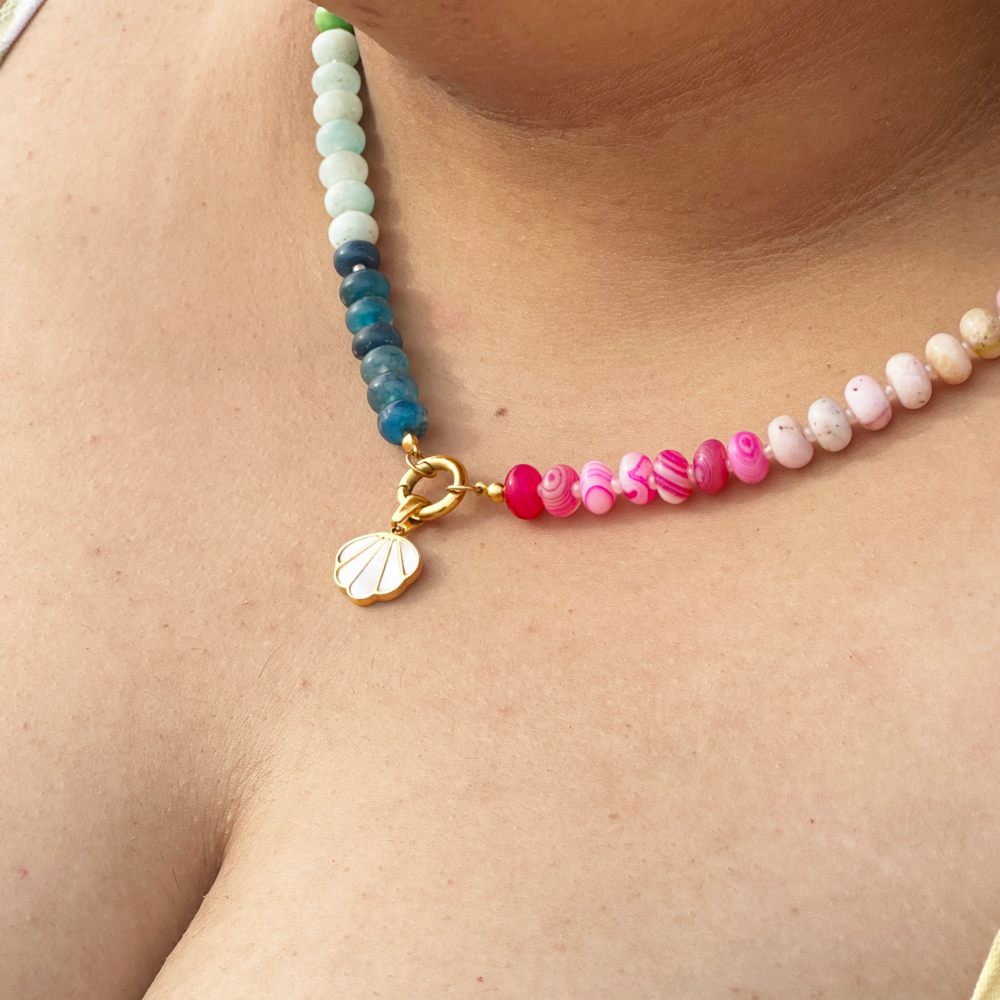 Kavach - Clam Shell Pearl Charm - 18k Gold PVD