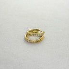 Kundala - CZ Dainty Huggies Earrings - 18k Gold PVD -  - LUMENAURA