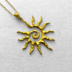 Oorja - Spiral Energy Charm - 18k Gold PVD -  - LUMENAURA