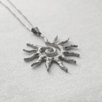 Oorja - Spiral Energy Charm - Stainless Steel Silver -  - LUMENAURA