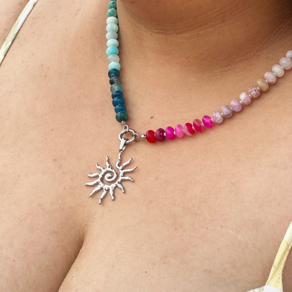 Oorja - Spiral Energy Charm - Stainless Steel Silver