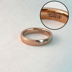 Roshan - Faceted Ring - Tungsten Rose Gold PVD -  - LUMENAURA