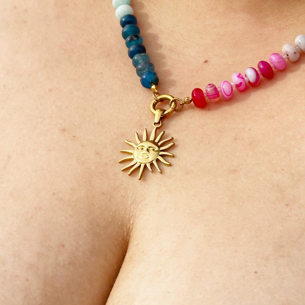 Savera - Sun Charm - 18k Gold PVD