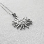 Savera - Sun Charm - Stainless Steel Silver -  - LUMENAURA