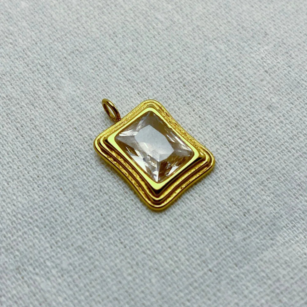 Shobha - CZ Necklace - 18k Gold PVD