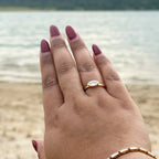 Tara - CZ Marquise Ring - 18k Gold Plated PVD