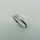 Tara - CZ Marquise Ring - Stainless Steel Silver