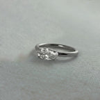 Tara - CZ Marquise Ring - Stainless Steel Silver