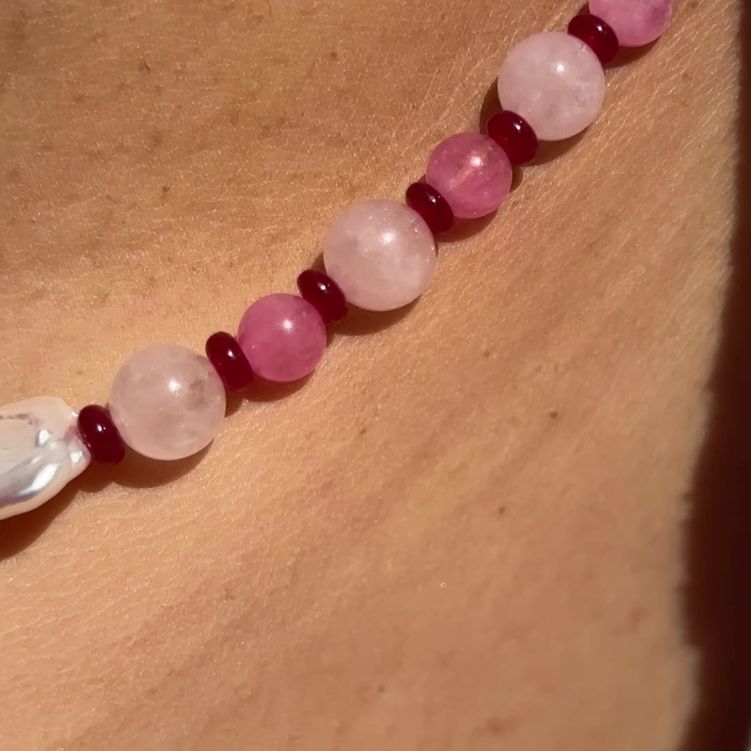 Blush - Handcrafted Beaded Necklace